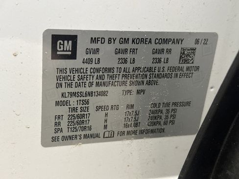 Used 2022 Chevrolet TrailBlazer ACTIV w/ Technology Package image 11