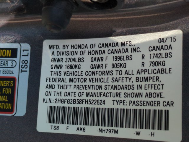 Used 2015 Honda Civic LX image 14