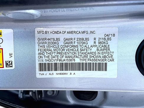 Used 2018 Honda Accord Touring image 16