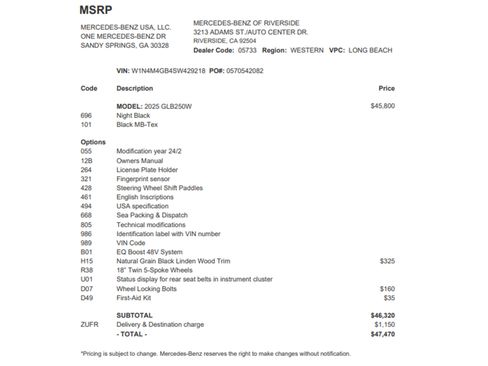 Certified 2025 Mercedes-Benz GLB 250 image 27