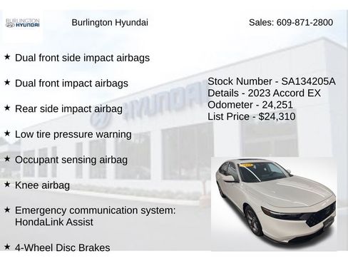 Used 2023 Honda Accord EX image 15