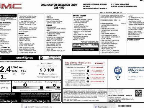 Used 2023 GMC Canyon Elevation w/ Convenience Package image 18