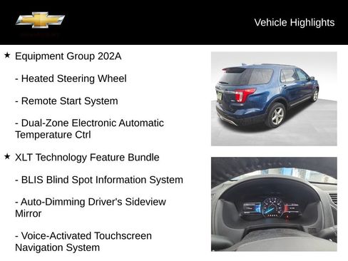 Used 2017 Ford Explorer XLT w/ Equipment Group 202A AWD/4WD image 10
