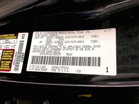 Used 2020 Toyota Tundra Limited w/ Limited Premium Package AWD/4WD image 37