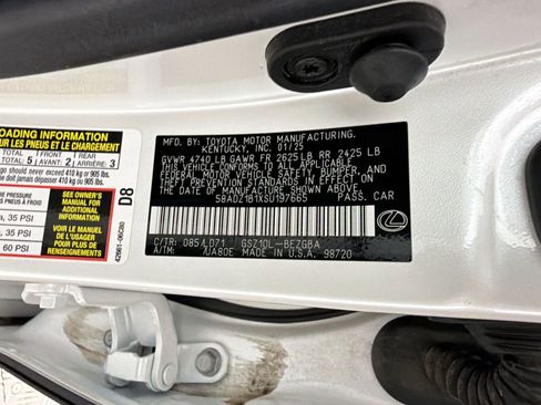 Certified 2025 Lexus ES 350 w/ Premium Package FWD image 24