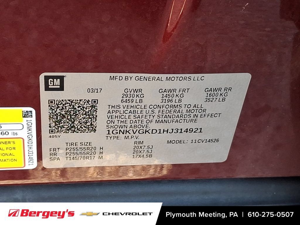 Used 2017 Chevrolet Traverse LT w/ Style and Technology Package AWD/4WD image 30