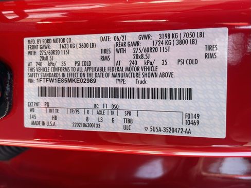 Used 2021 Ford F150 Lariat w/ Equipment Group 502A High image 46