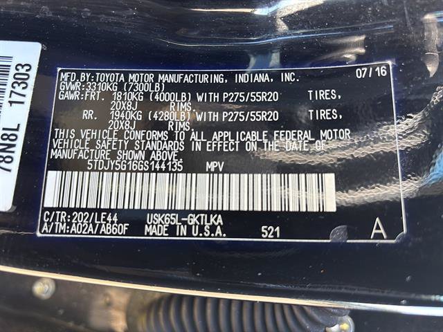 Used 2016 Toyota Sequoia Limited w/ Safety & Convenience Package AWD/4WD image 21
