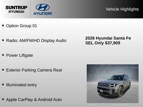 Used 2026 Hyundai Santa Fe SEL AWD/4WD image 8