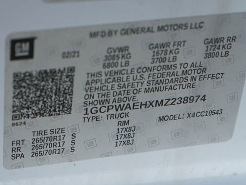 Used 2021 Chevrolet Silverado 1500 W/T w/ WT Value Package image 53