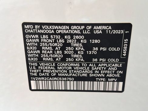 Used 2024 Volkswagen Atlas SE FWD image 41
