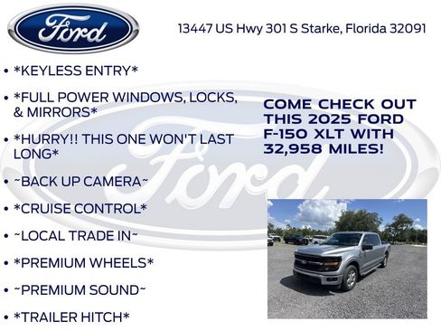 Certified 2025 Ford F150 XLT w/ Equipment Group 301A Standard RWD image 12