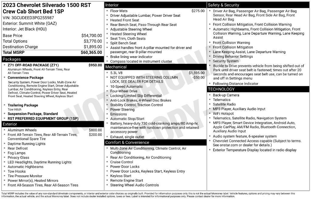 Certified 2023 Chevrolet Silverado 1500 RST w/ Z71 Off-Road Package AWD/4WD image 10