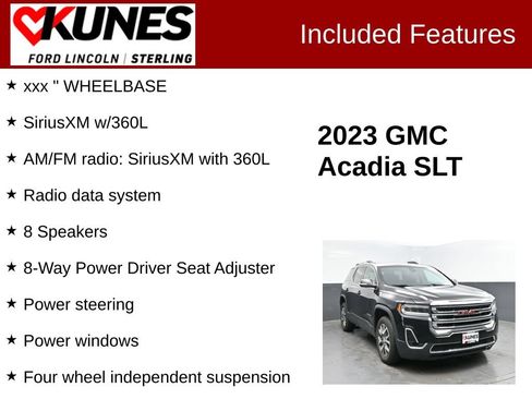 Used 2023 GMC Acadia SLT AWD/4WD image 3
