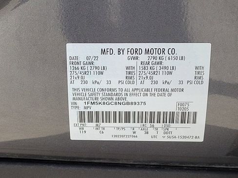 Used 2022 Ford Explorer ST w/ Equipment Group 401A image 20