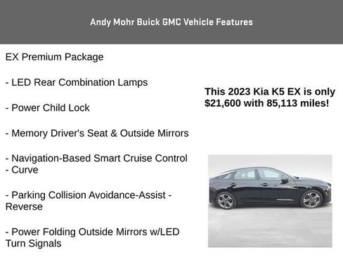 Used 2023 Kia K5 EX w/ EX Premium Package FWD image 8