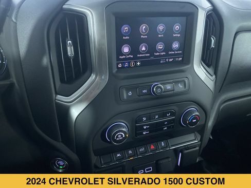 Certified 2024 Chevrolet Silverado 1500 Custom w/ Turbomax Blackout Package AWD/4WD image 5