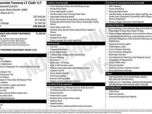 Used 2023 Chevrolet Traverse LT FWD image 33