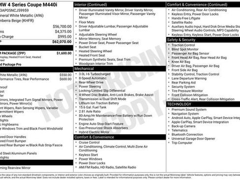 Used 2022 BMW M440i Coupe w/ Premium Package image 44