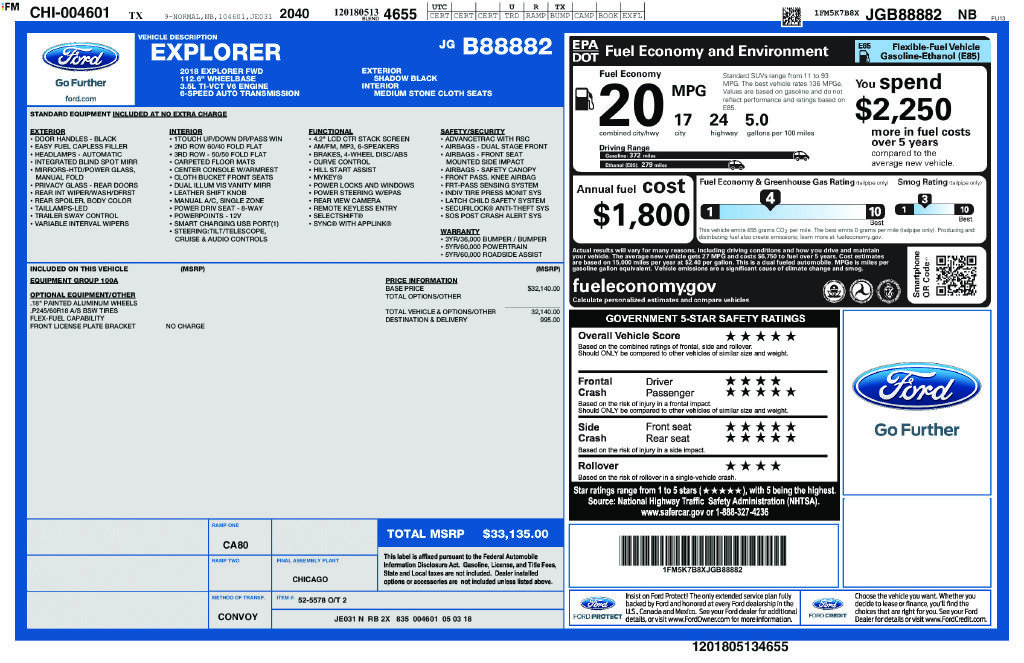 Certified 2018 Ford Explorer FWD image 3