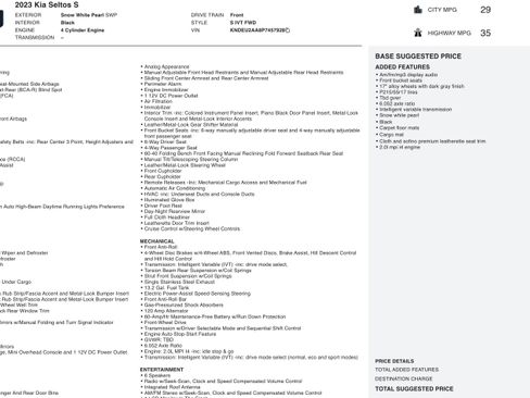 Used 2023 Kia Seltos S image 9