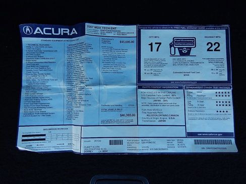 Used 2007 Acura MDX w/ Technology & Entertainment image 29