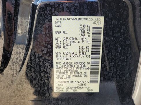 Used 2019 Nissan Frontier PRO-4X w/ Pro-4x Luxury Package image 20