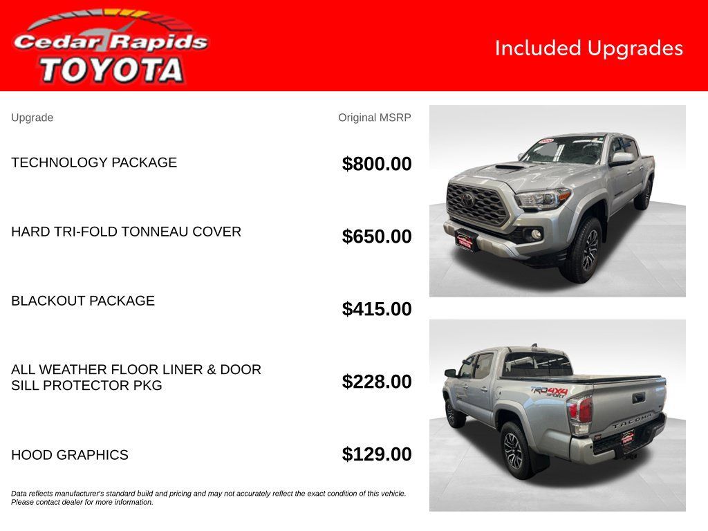 Certified 2020 Toyota Tacoma TRD Sport w/ Technology Package AWD/4WD image 7