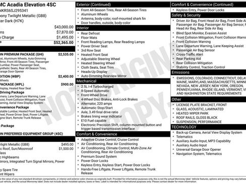 New 2025 GMC Acadia Elevation w/ Elevation Premium Package image 6