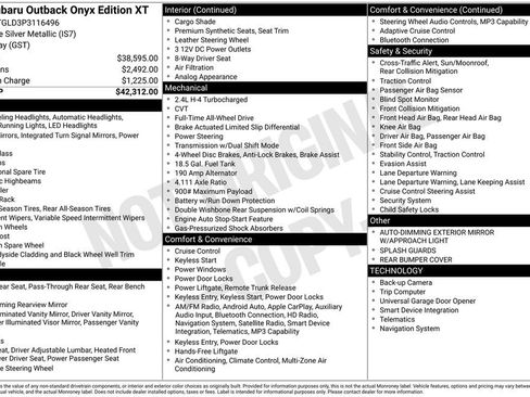Used 2023 Subaru Outback Onyx Edition XT image 4