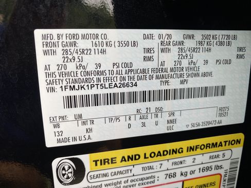 Used 2020 Ford Expedition Max King Ranch AWD/4WD image 39