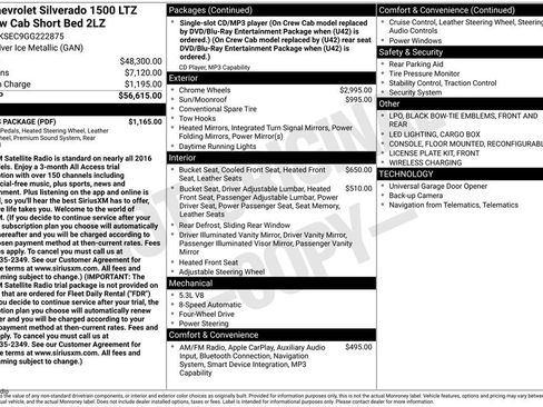 Used 2016 Chevrolet Silverado 1500 LTZ Z71 w/ LTZ Plus Package image 19