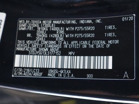 Used 2020 Toyota Sequoia Limited image 61