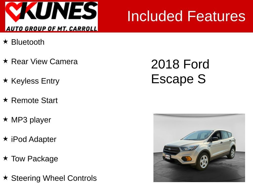Used 2018 Ford Escape S FWD image 3