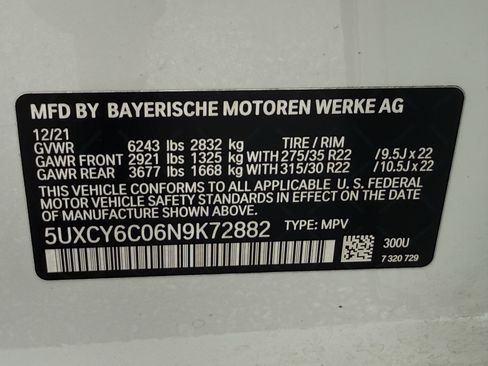 Used 2022 BMW X6 xDrive40i w/ M Sport Package AWD/4WD image 34