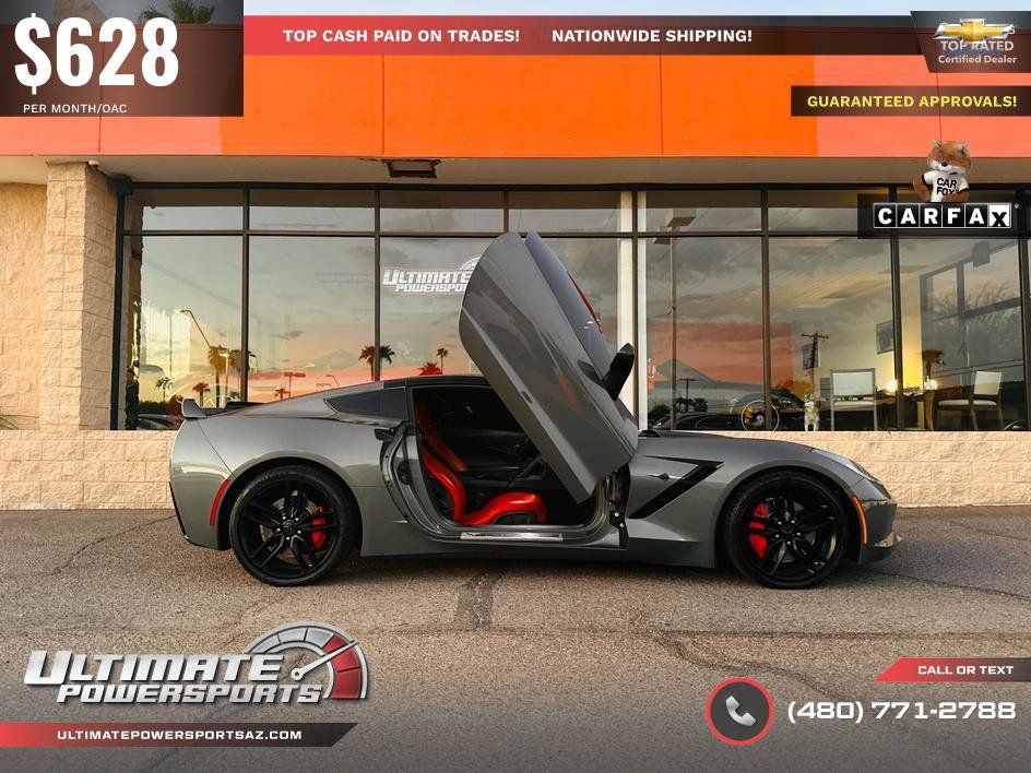 Used 2016 Chevrolet Corvette Stingray Coupe w/ Carbon Flash Badge Package RWD image 28