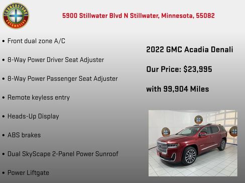 Used 2022 GMC Acadia Denali w/ Denali Technology Package image 15