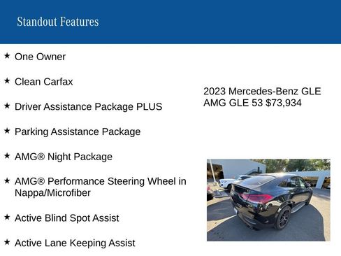 Used 2023 Mercedes-Benz GLE 53 AMG 4MATIC Coupe image 8