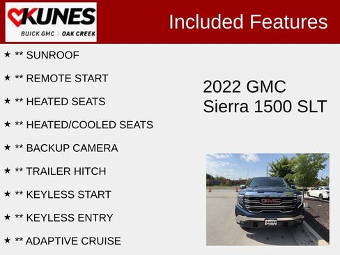 Used 2022 GMC Sierra 1500 SLT w/ SLT Convenience Package AWD/4WD image 2