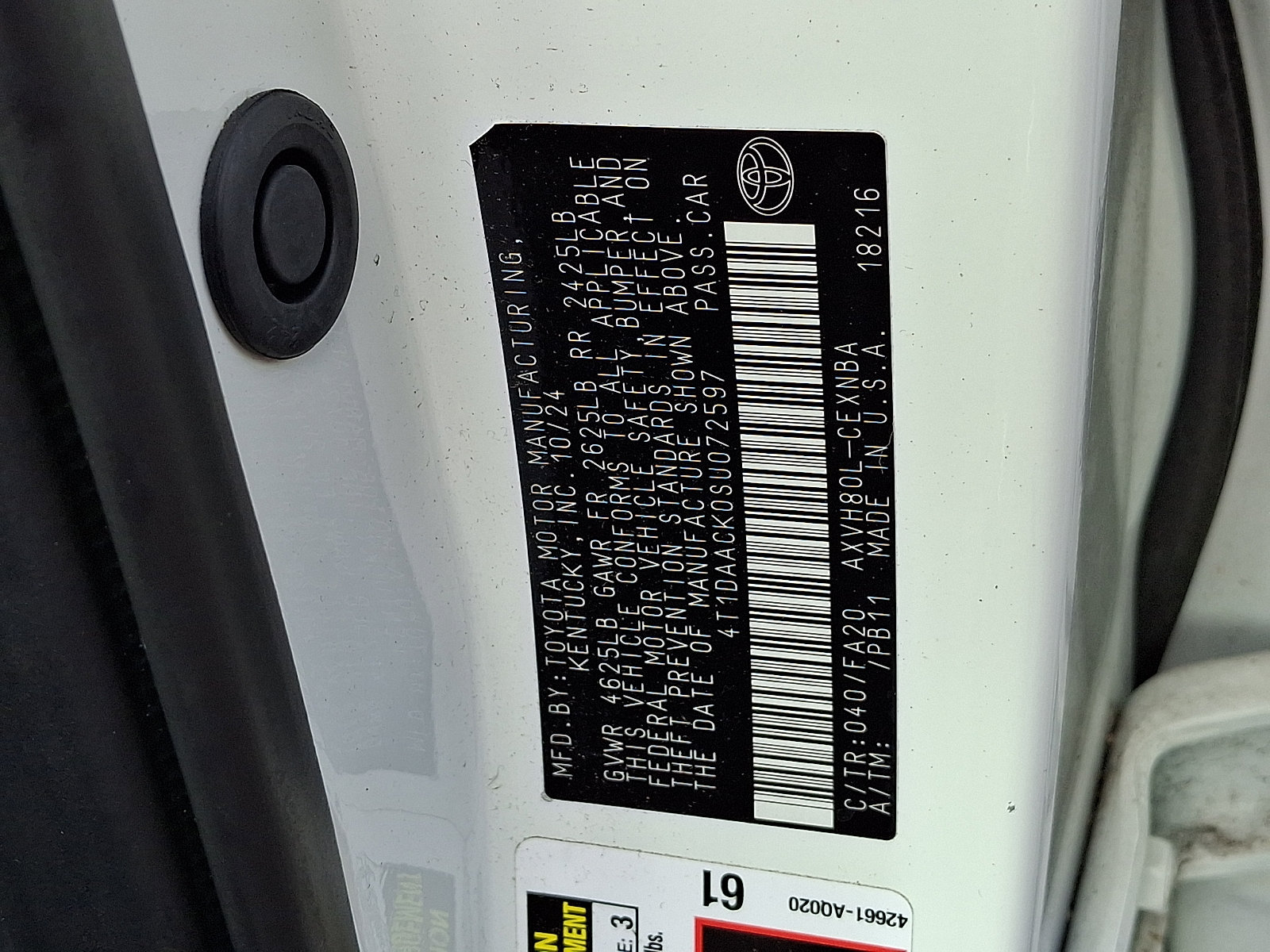 Certified 2025 Toyota Camry LE FWD image 26
