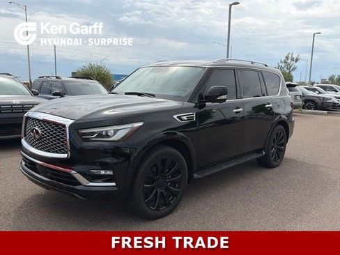 Used 2022 INFINITI QX80 Luxe w/ Cargo Package RWD image 1