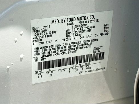 Used 2019 Ford Edge Titanium w/ Equipment Group 301A FWD image 35
