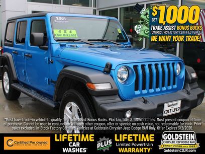 Certified 2021 Jeep Wrangler Unlimited Sport
