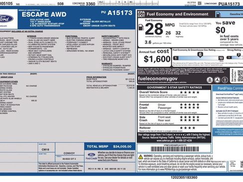 Used 2023 Ford Escape Active w/ Tech Pack #1 AWD/4WD image 6