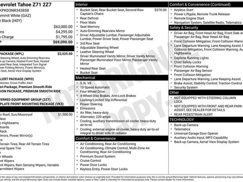 Used 2022 Chevrolet Tahoe Z71 w/ Luxury Package AWD/4WD image 10