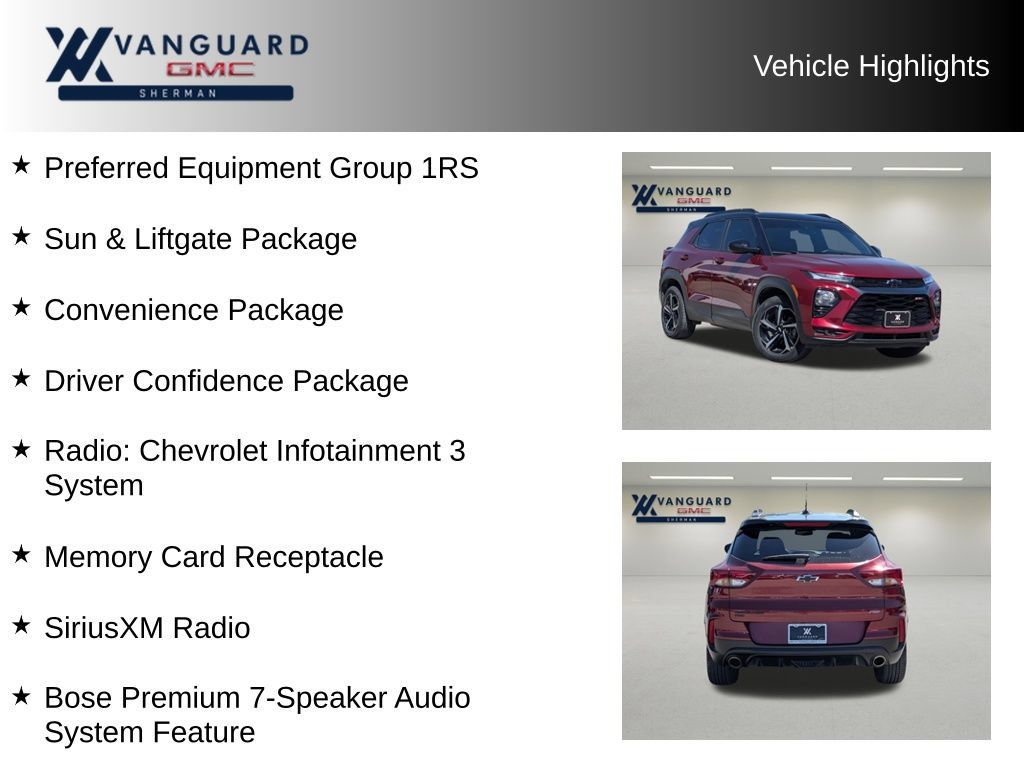 Used 2023 Chevrolet TrailBlazer RS w/ Sun and Liftgate Package AWD/4WD image 11
