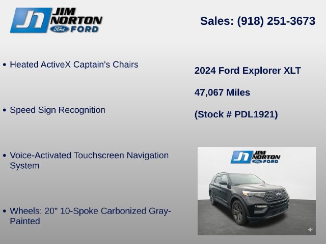 Used 2024 Ford Explorer XLT w/ Equipment Group 202A AWD/4WD image 16