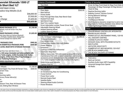 Used 2021 Chevrolet Silverado 1500 LT w/ Z71 Off-Road Package AWD/4WD image 36