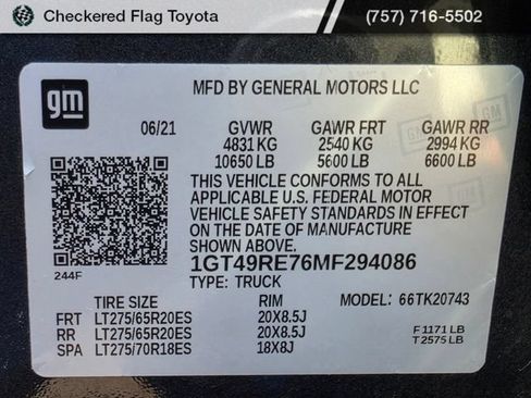 Used 2021 GMC Sierra 2500 Denali w/ Snow Plow Prep/Camper Package AWD/4WD image 19