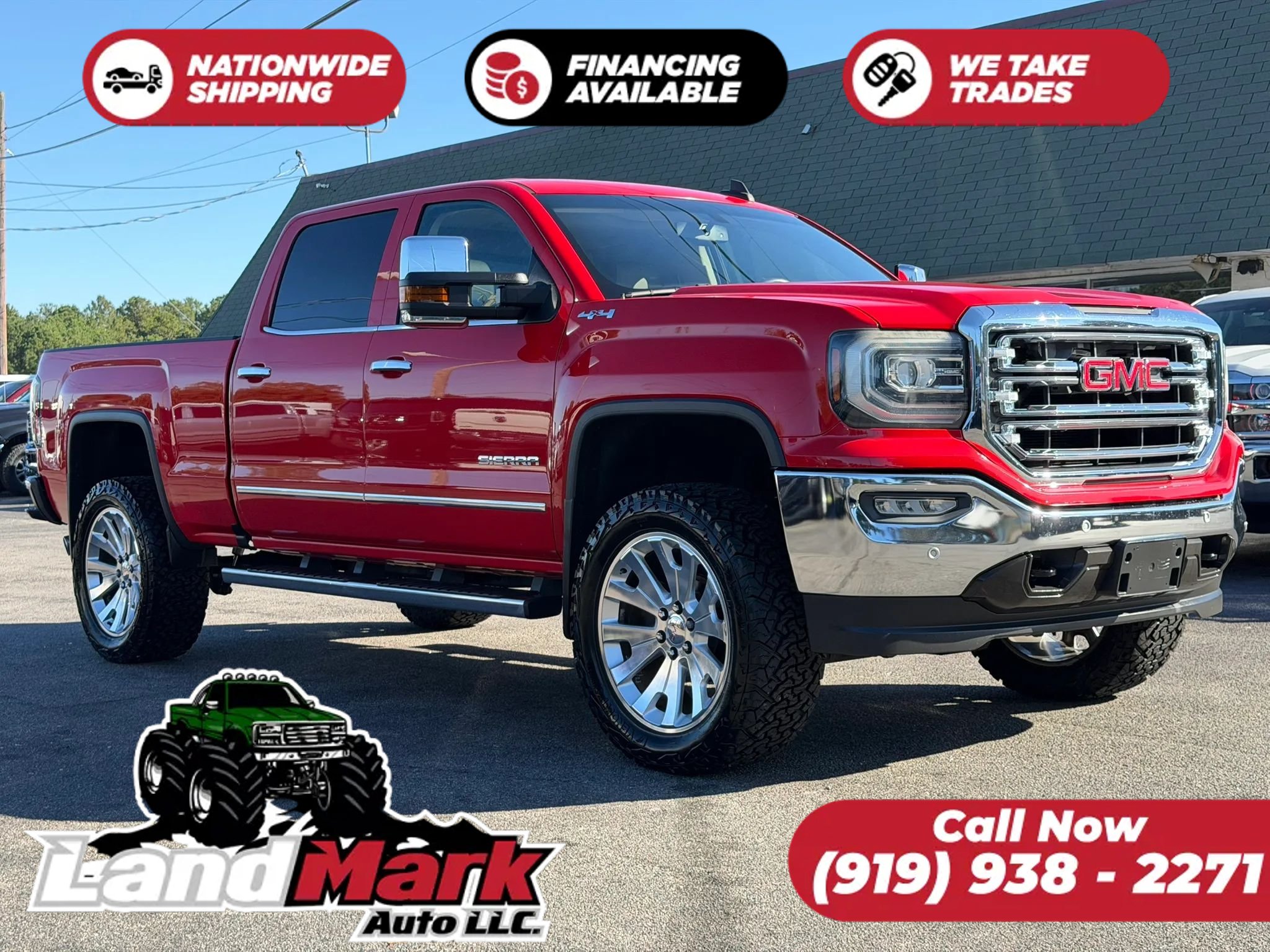 Used 2016 GMC Sierra 1500 SLT w/ SLT Premium Package AWD/4WD image 1